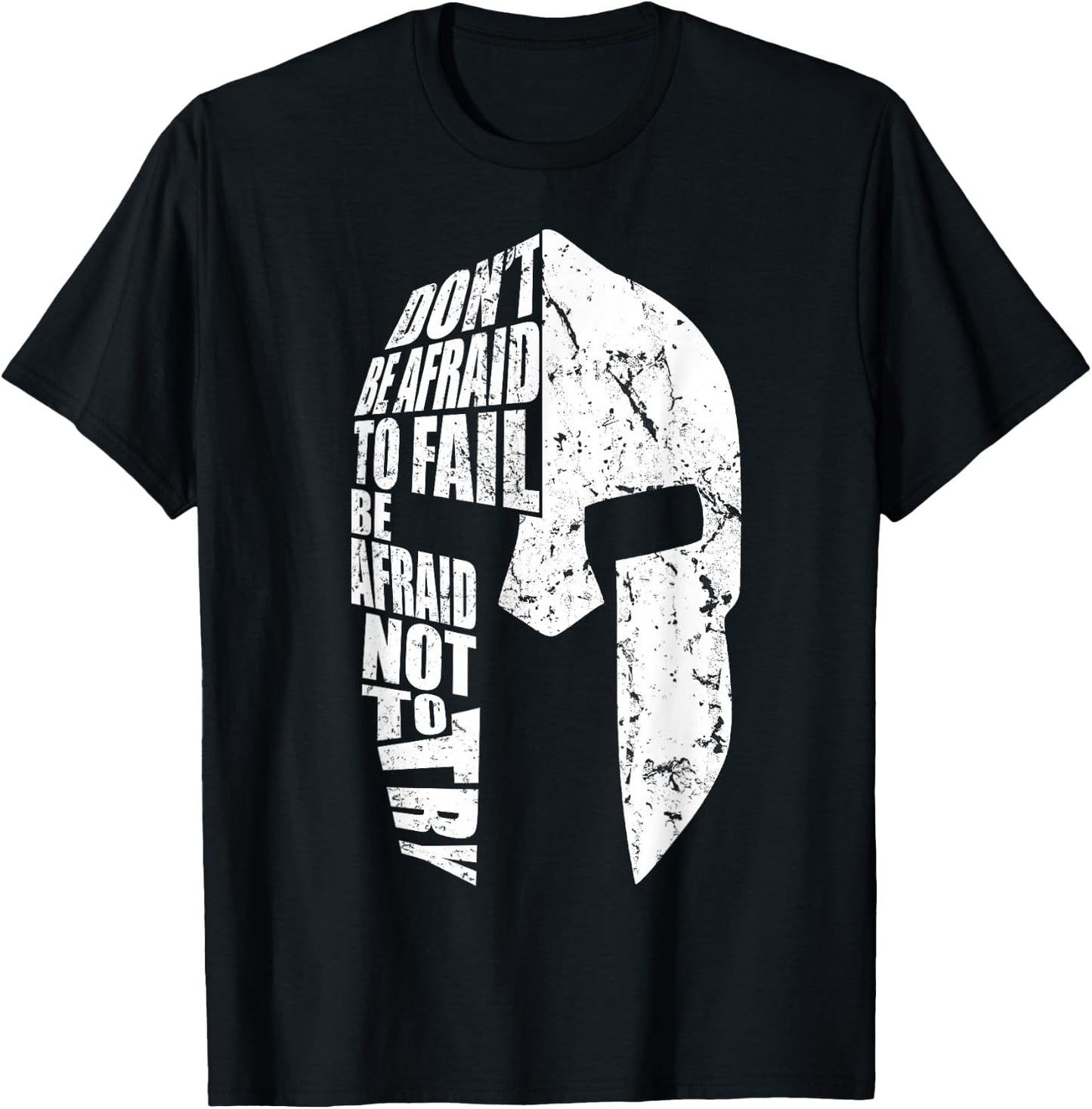 Spartan Do Not Afraid to Fail Motivation Women Gift T-Shirt - T-Shirt | Black