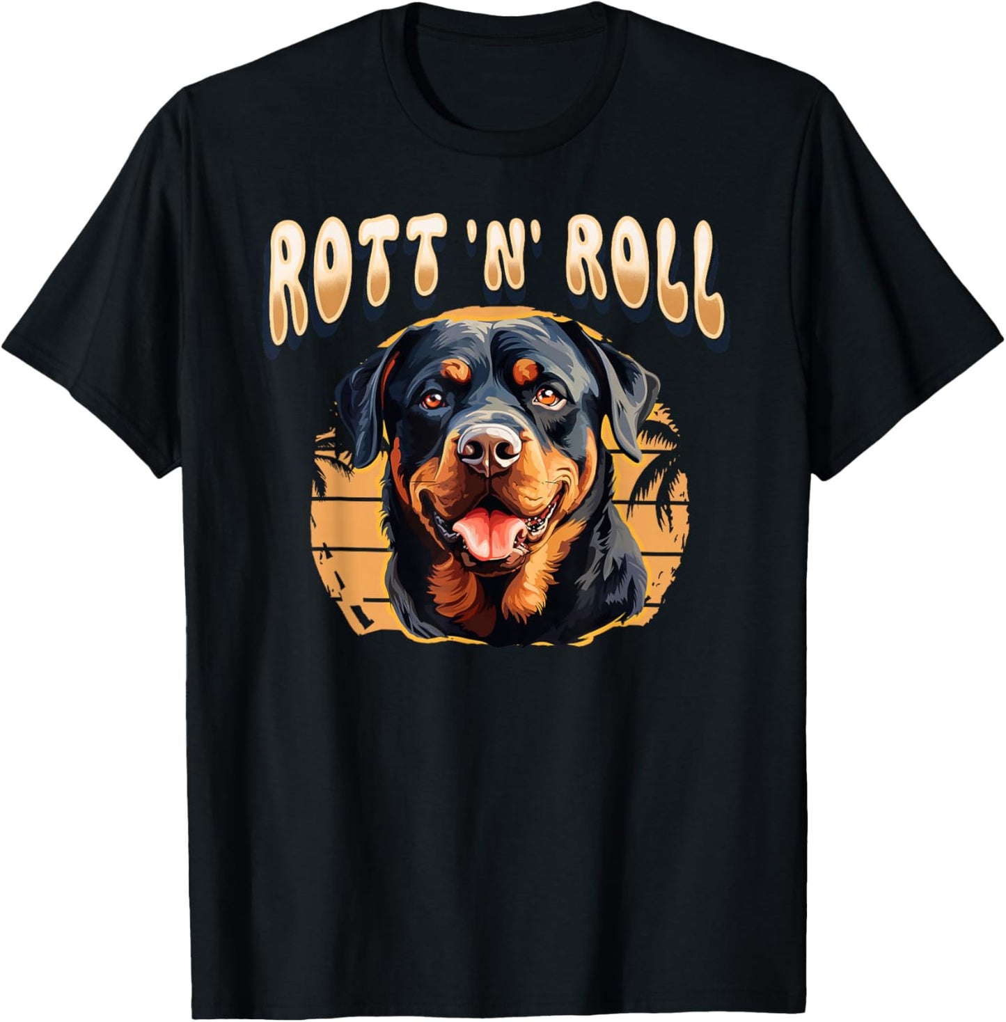 Rottweiler Dog Rott Mom Puppy Rottie Men Women Girls Kids T-Shirt - T-Shirt | Black