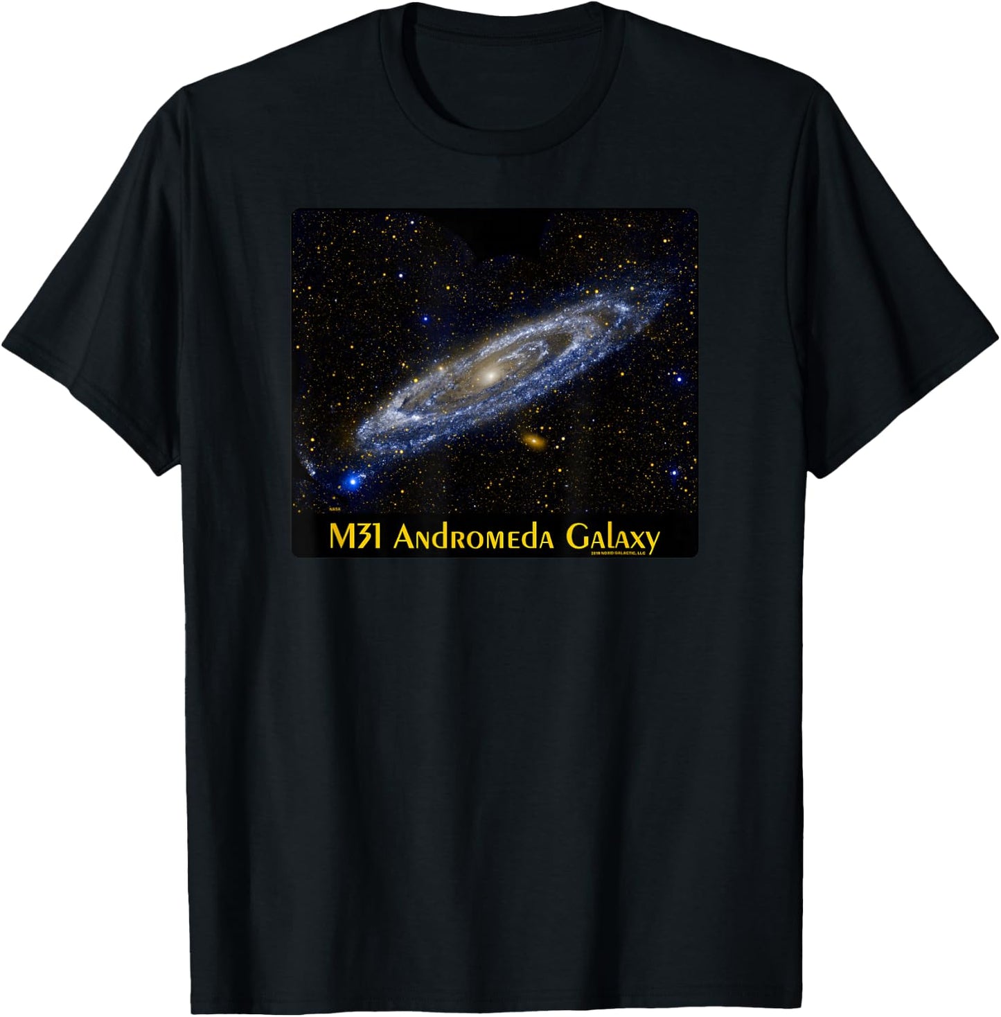 M31 The Andromeda Galaxy Astronomy Shirt T-Shirt - T-Shirt | Black