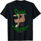 Santa Barbara Sloths Minor League Retro Baseball Team T-Shirt - T-Shirt | Black