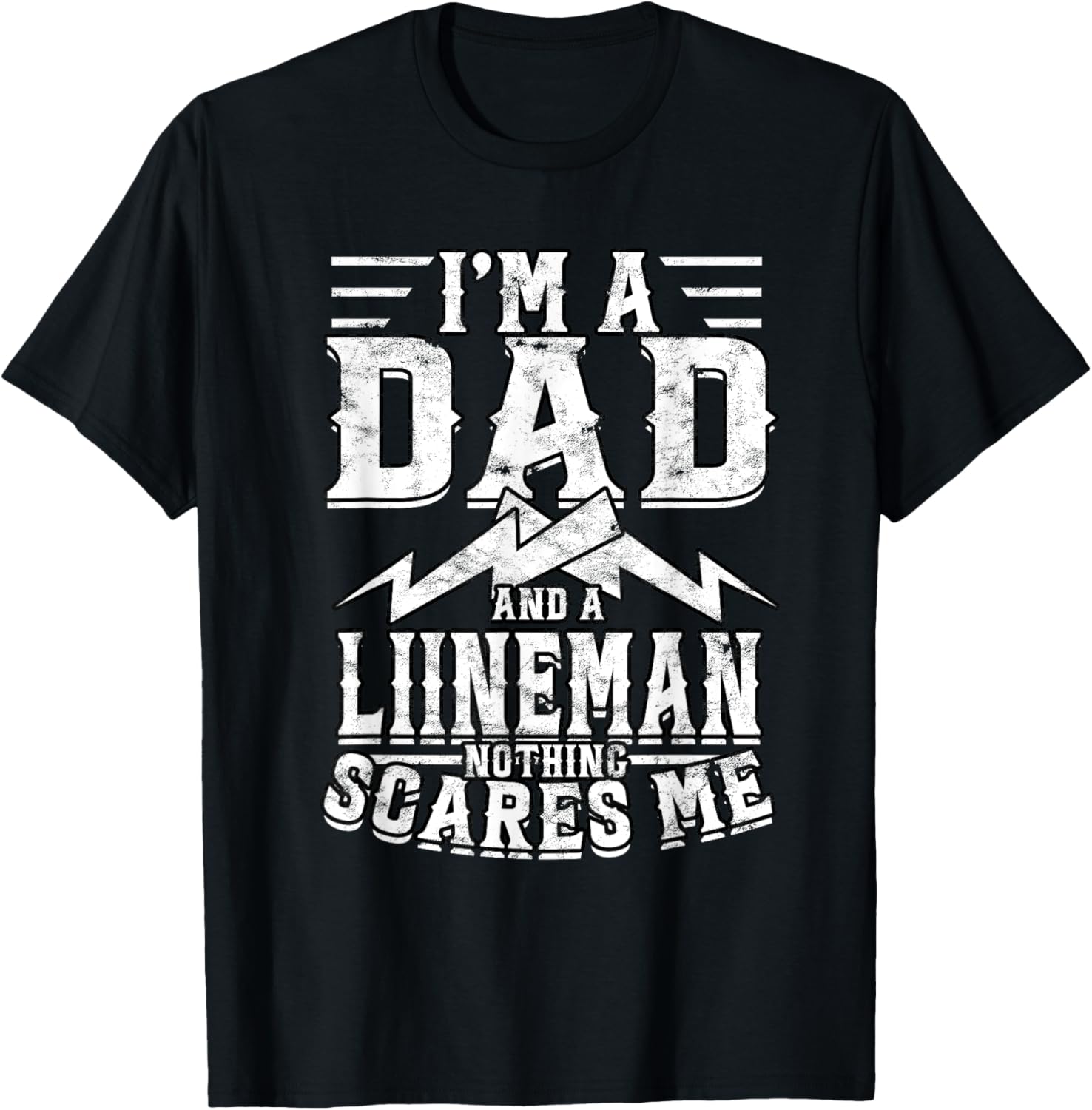 Line Worker Linesman Power Line Worker Electrical Lineman T-Shirt - T-Shirt | Black