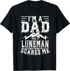 Line Worker Linesman Power Line Worker Electrical Lineman T-Shirt - T-Shirt | Black