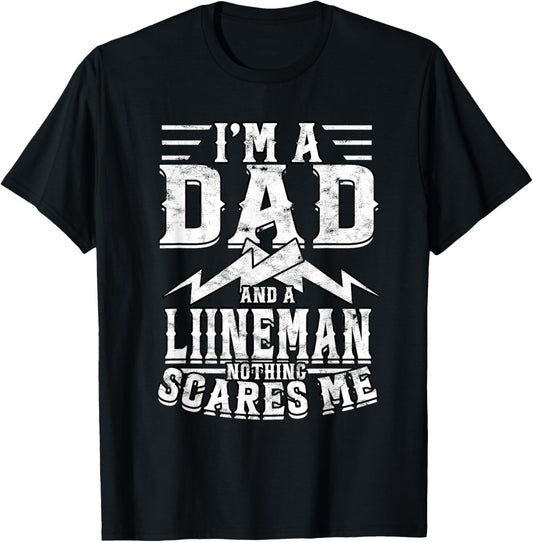 Line Worker Linesman Power Line Worker Electrical Lineman T-Shirt - T-Shirt | Black