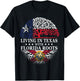 Living in Texas With Florida Roots T-Shirt - T-Shirt | Black