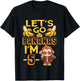 Kids Let's Go Bananas I'm 5 Zoo Jungle Safari 5th Birthday T-Shirt - T-Shirt | Black