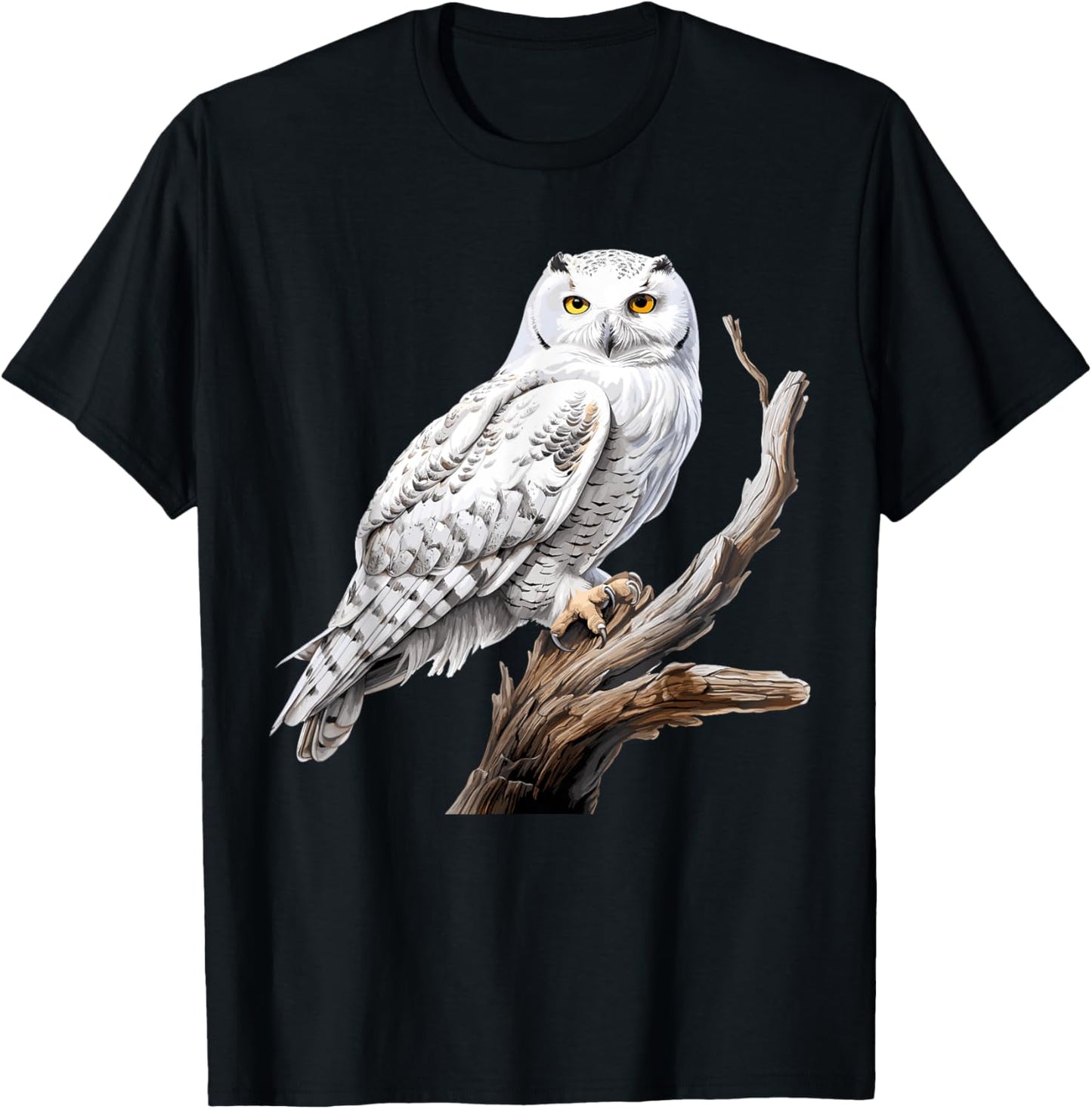 Snowy Owl, Ornithology Snowy Owl T-Shirt - T-Shirt | Black