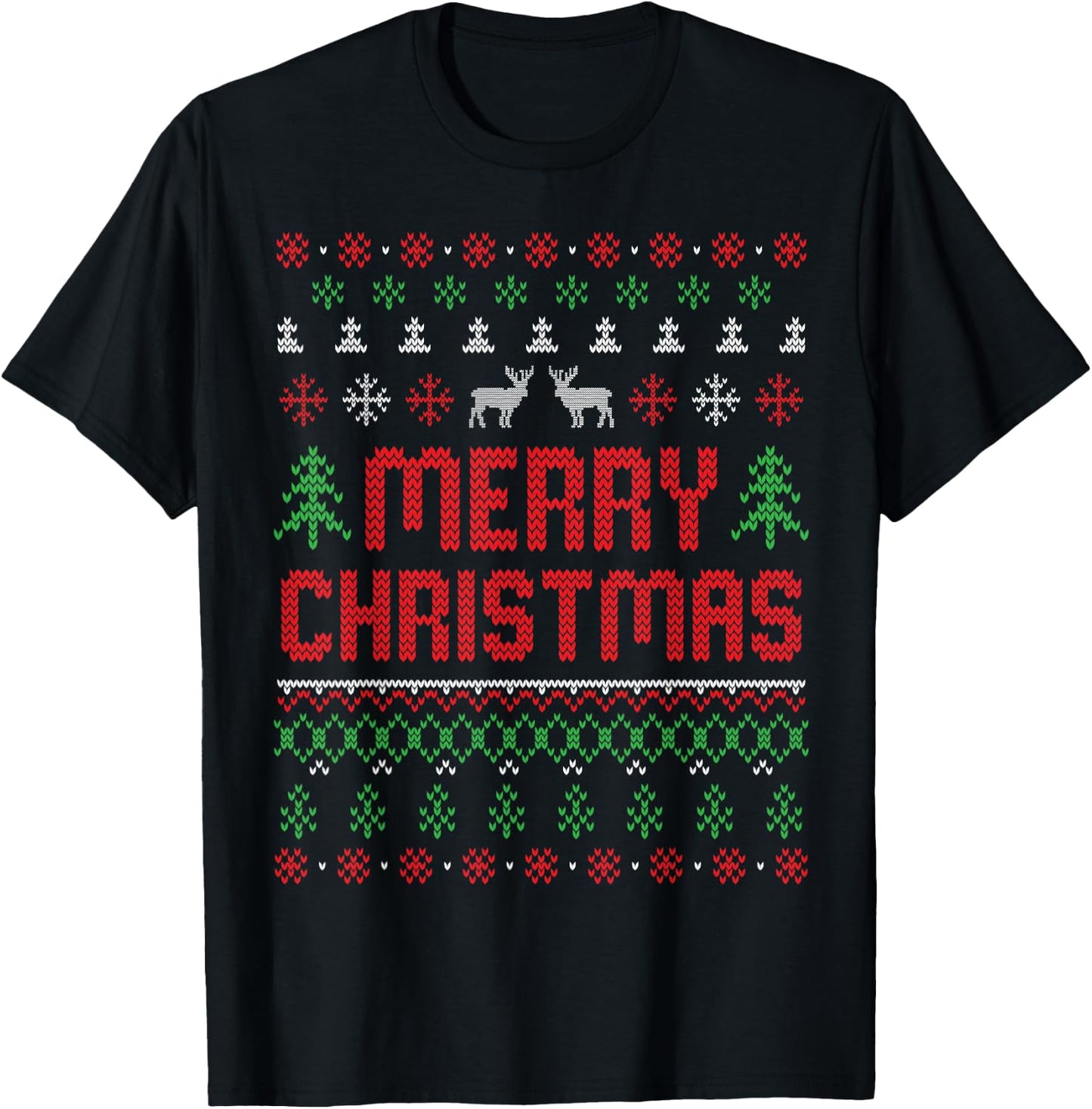 Merry Christmas T-Shirt - T-Shirt | Black