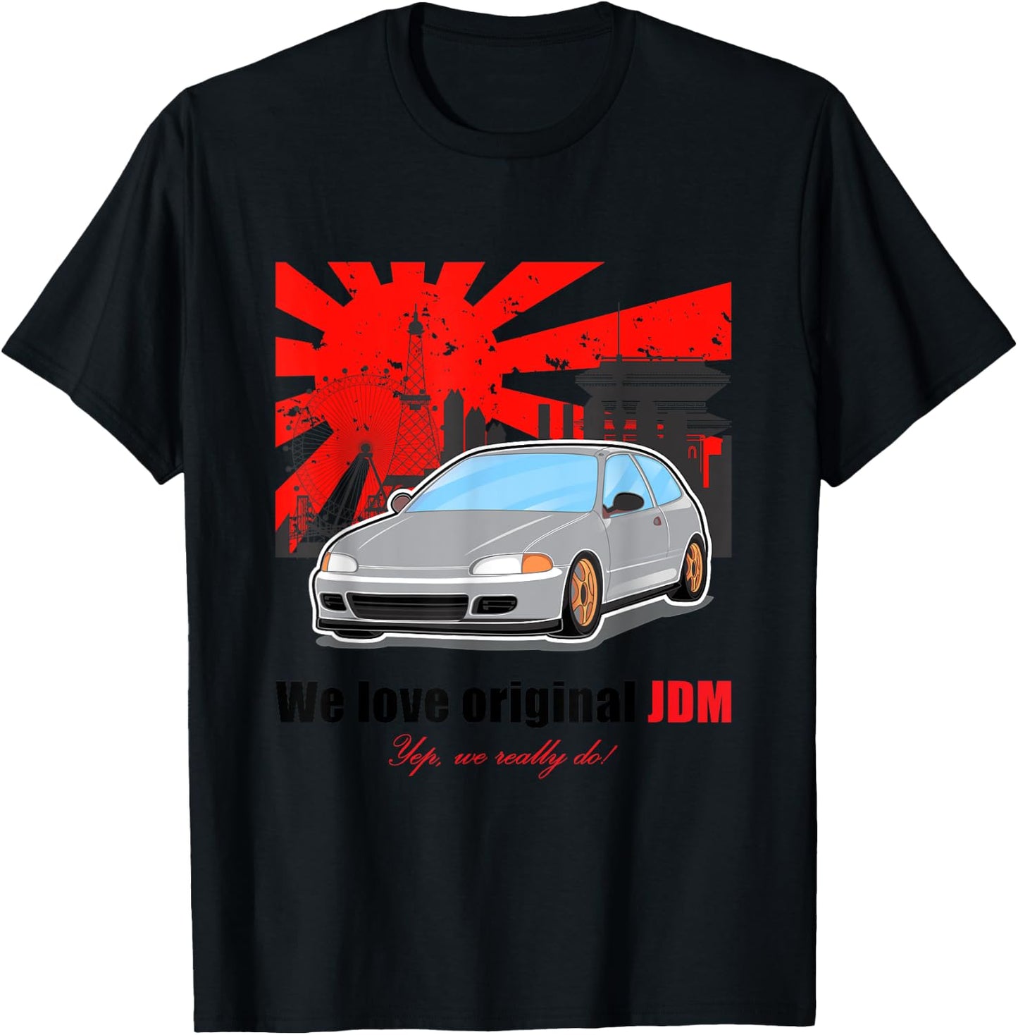 Jdm Japan Car T-Shirt - T-Shirt | Black