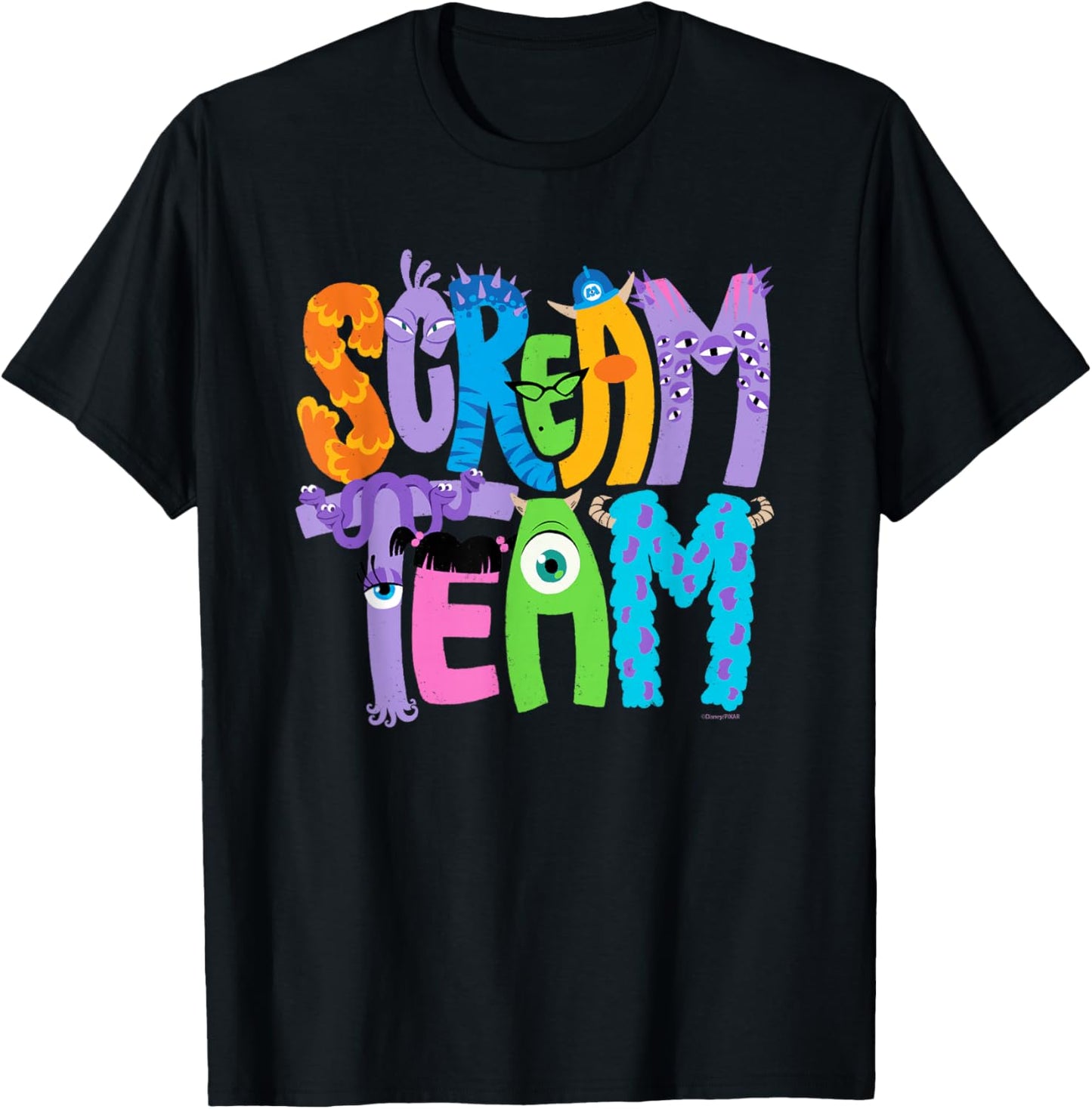Disney and Pixar’s Monsters, Inc. Scream Team Halloween T-Shirt - T-Shirt | Black
