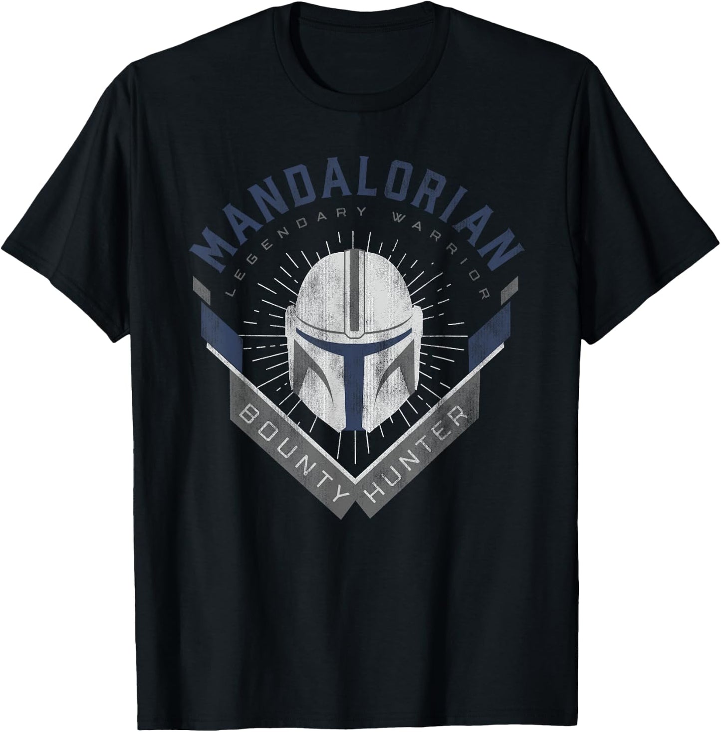 Star Wars The Mandalorian Legendary Warrior Bounty Hunter T-Shirt - T-Shirt | Black