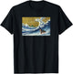 Retro Vintage Surfing a Wave Bernese Mountain Dog Lover T-Shirt - T-Shirt | Black