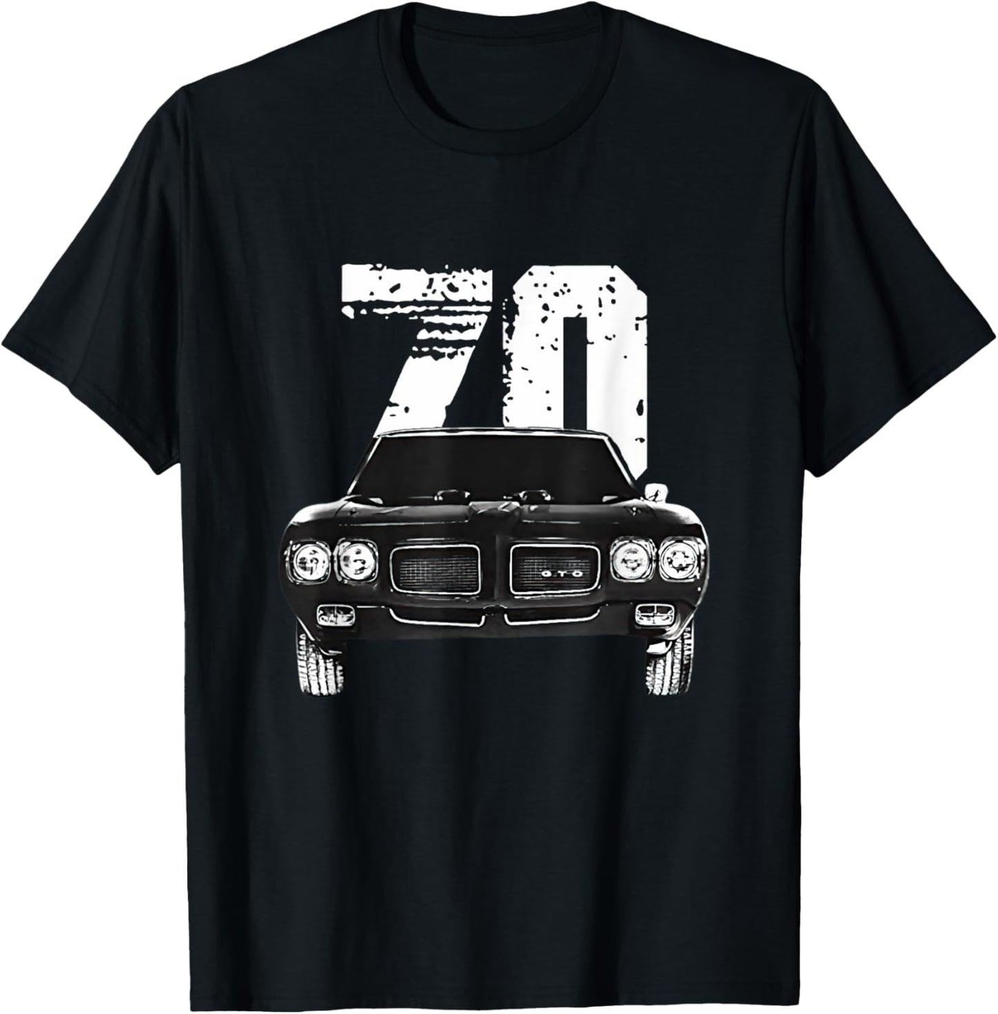 1970 70 GTO Classic Car Old School Muscle Car T-Shirt - T-Shirt | Black