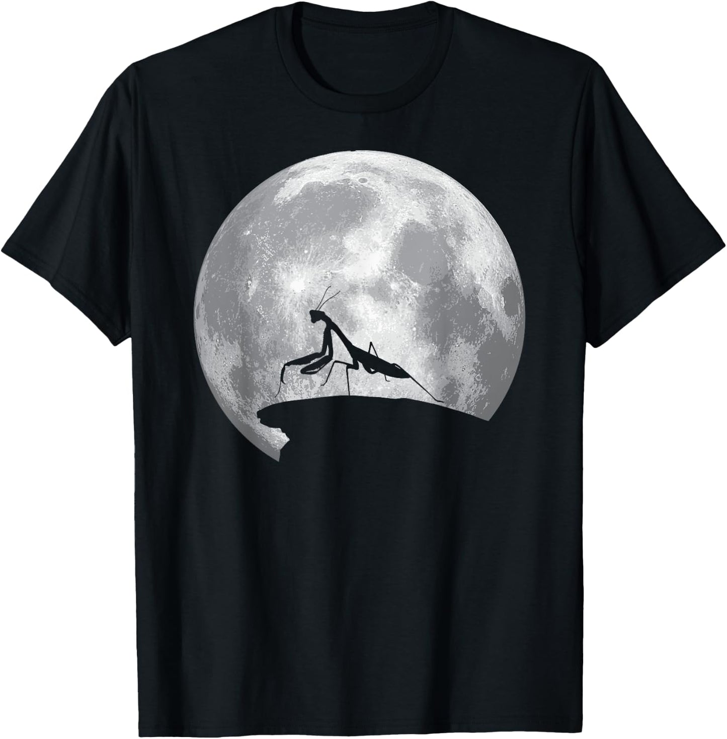 PRAYING MANTIS And Moon Vintage Halloween Costume T-Shirt - T-Shirt | Black