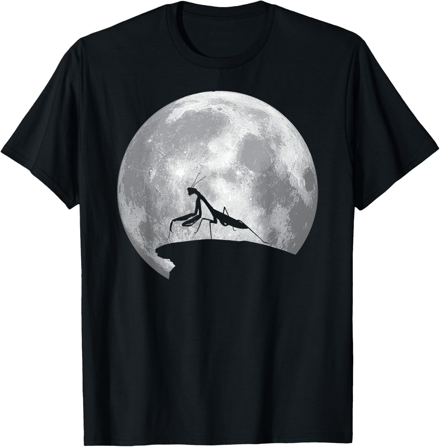 PRAYING MANTIS And Moon Vintage Halloween Costume T-Shirt - T-Shirt | Black