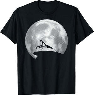 PRAYING MANTIS And Moon Vintage Halloween Costume T-Shirt - T-Shirt | Black