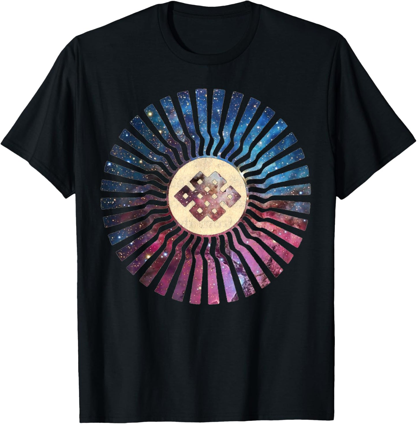 Shambhala Great Eastern Sun - Tibetan Buddhist Enlightenment T-Shirt - T-Shirt | Black