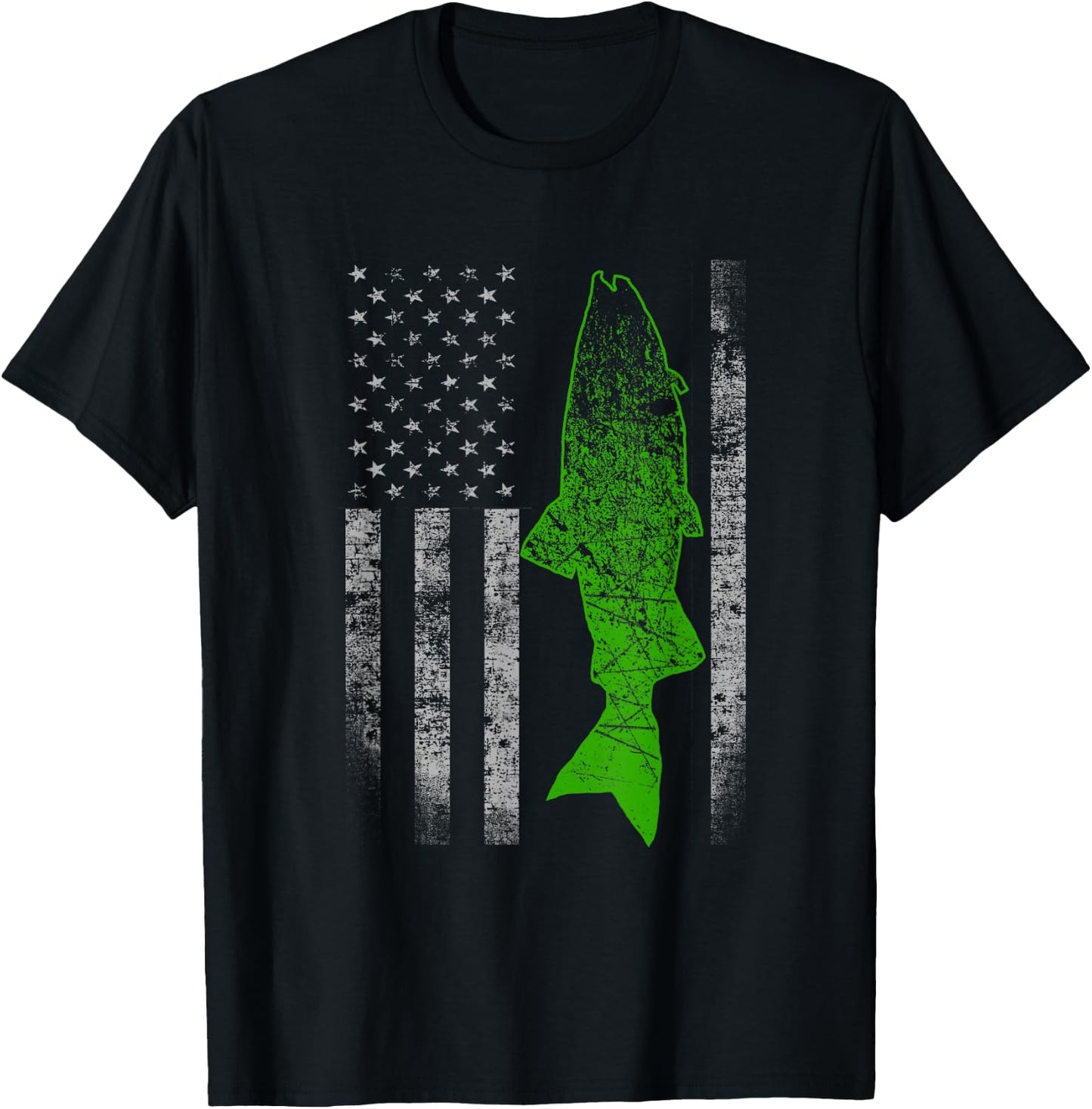 Kokanee Flag - Cool Kokanee Fishing T-Shirt - T-Shirt | Black