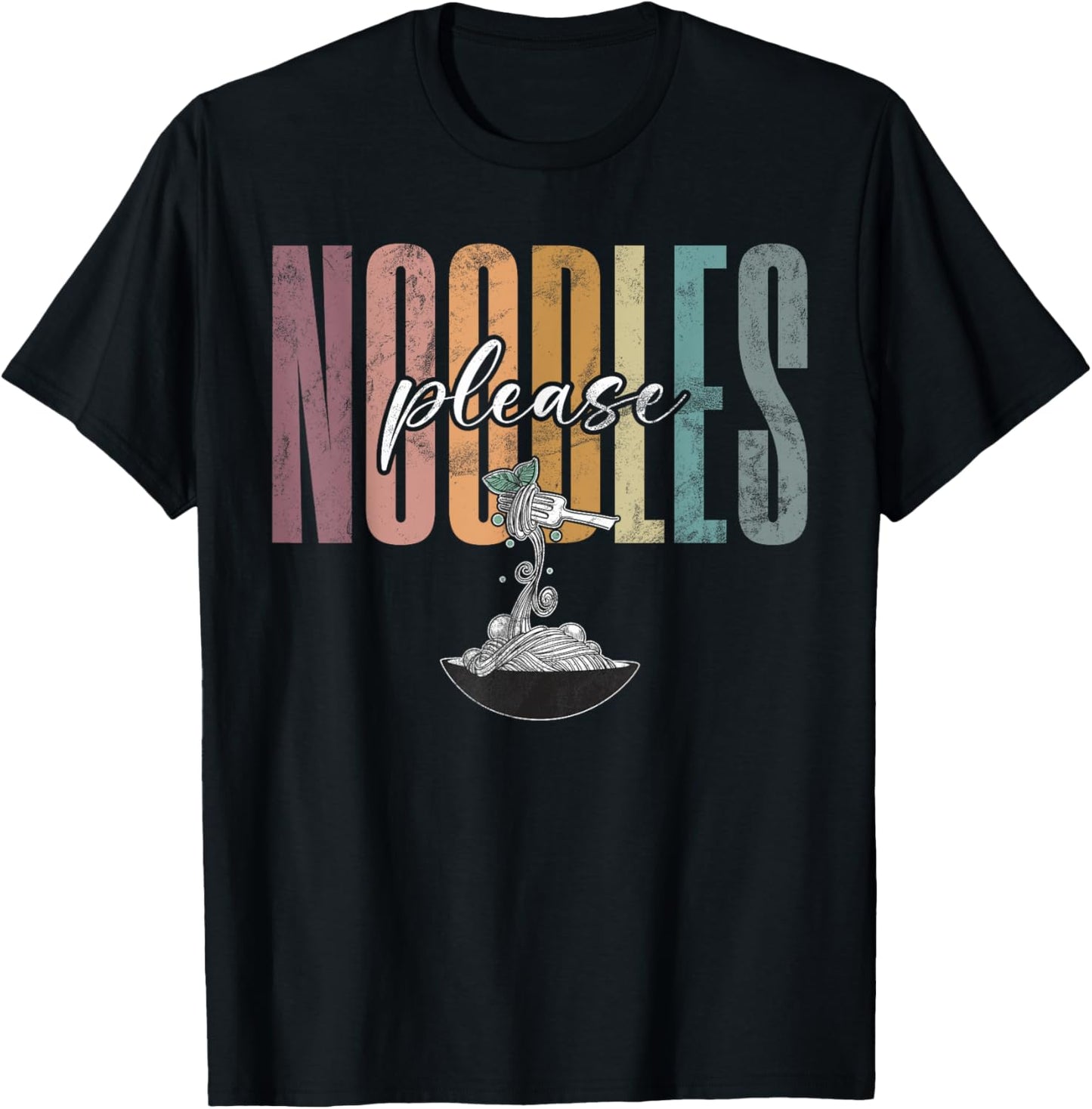 Noodles Please Noodles T-Shirt - T-Shirt | Black