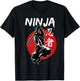 Ninja Samurai, Funny Ninja Karate Apparel for Kung-Fu Lovers T-Shirt - T-Shirt | Black