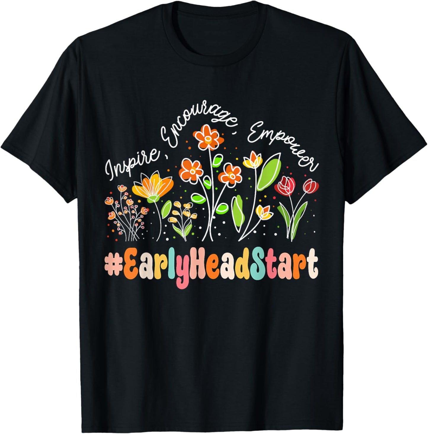 Early Head Start Appreciation Week Teacher Back to School T-Shirt - T-Shirt | Black