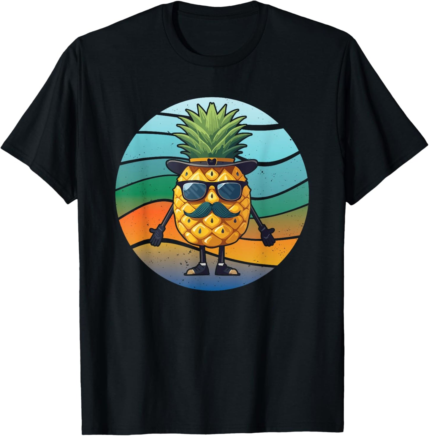 Pineapple Novelty Women Kids Pineapple Fruit Lover T-Shirt - T-Shirt | Black