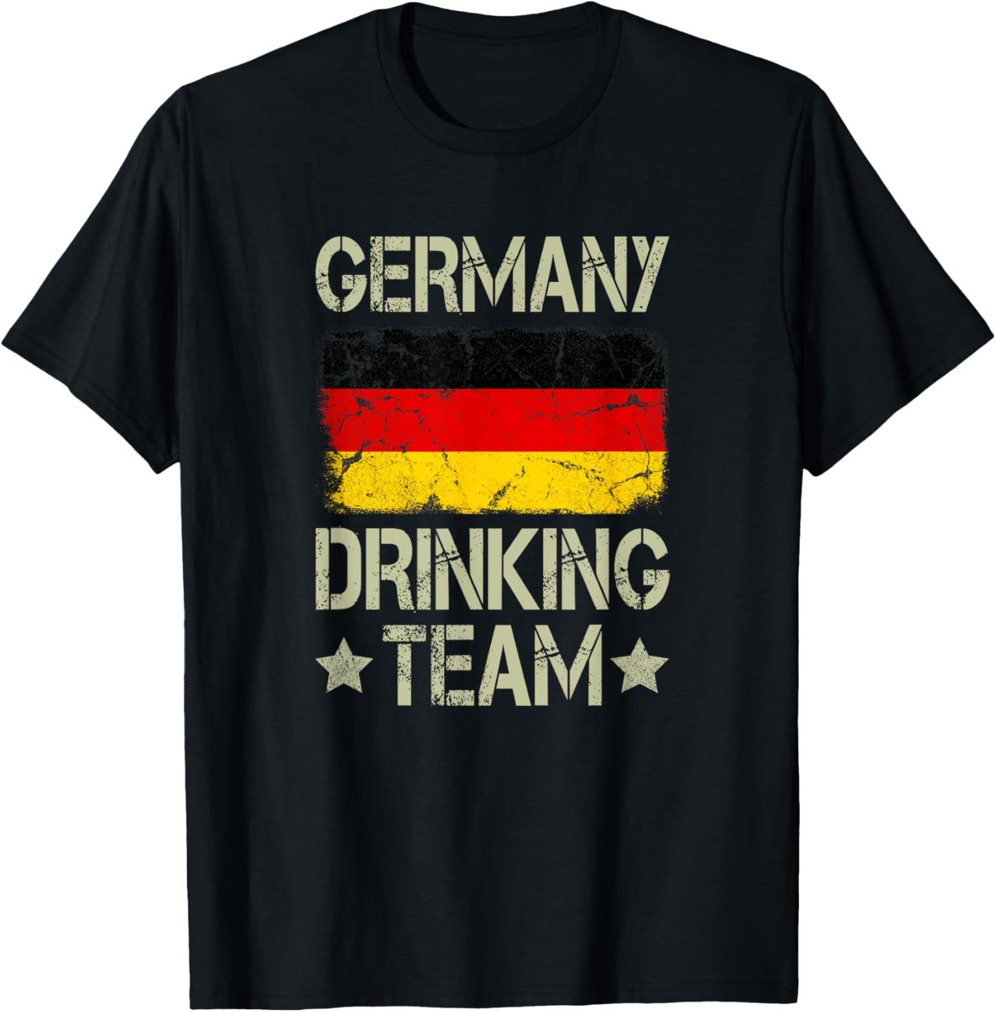 Germany Drinking Team German Flag Funny Drinking T-Shirt - T-Shirt | Black