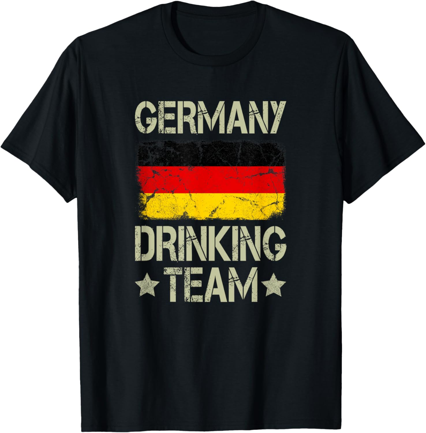 Germany Drinking Team German Flag Funny Drinking T-Shirt - T-Shirt | Black