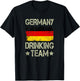 Germany Drinking Team German Flag Funny Drinking T-Shirt - T-Shirt | Black
