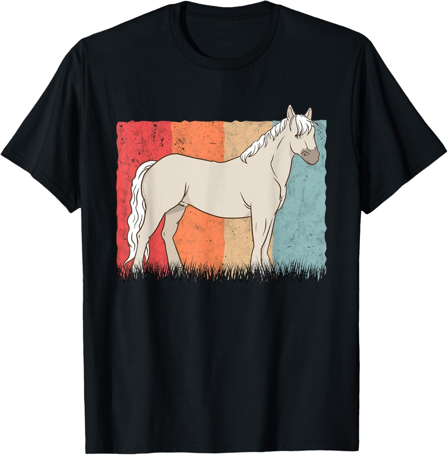 Welsh Pony Retro Welsh Horse Vintage T-Shirt - T-Shirt | Black