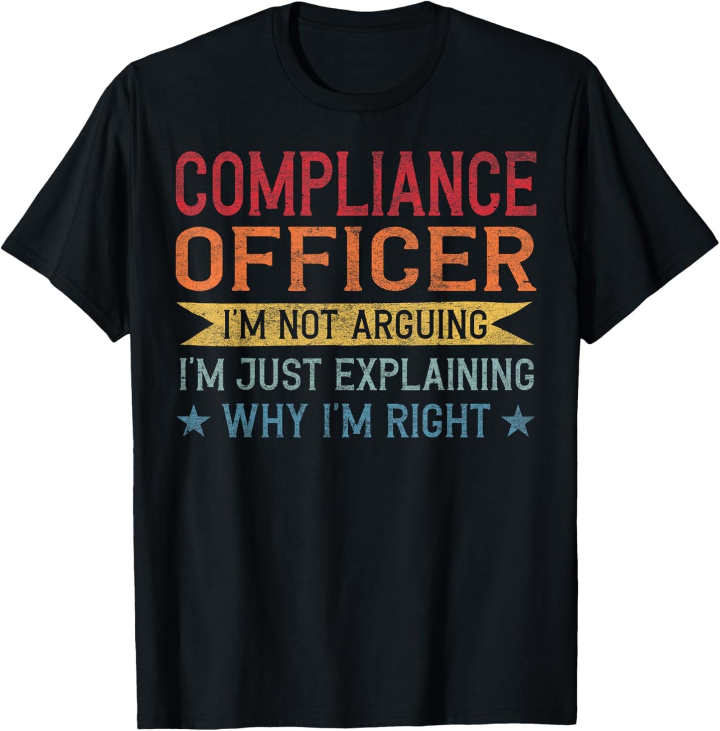 Funny Profession Quote Compliance Officer T-Shirt - T-Shirt | Black