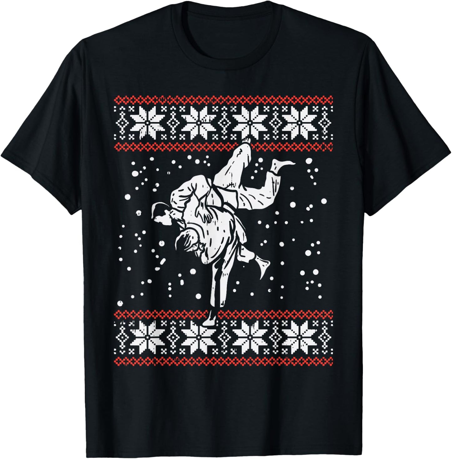 Brazilian Jiu Jitsu Judo Throw Christmas Martial Arts Gift T-Shirt - T-Shirt | Black