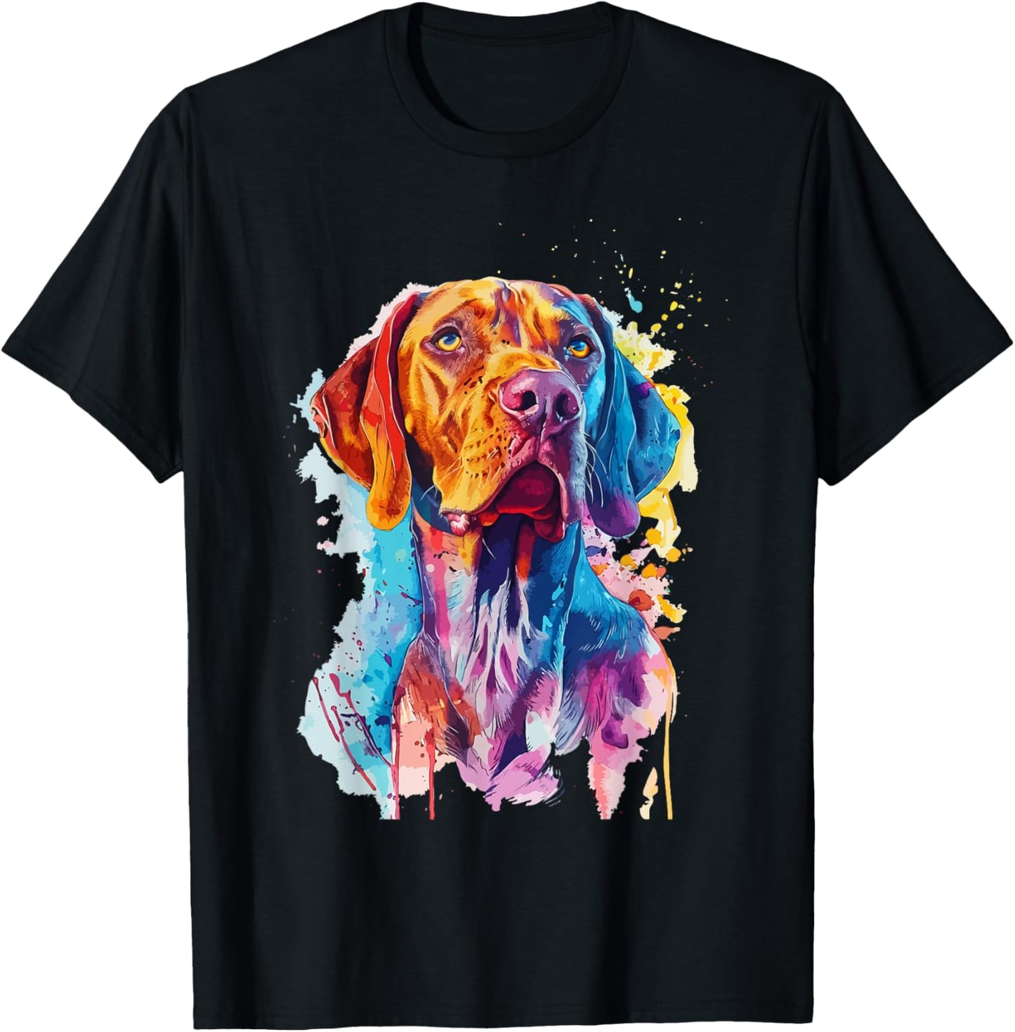 Vizsla Lovers Pop Art Design Vizsla Dog Women Kids T-Shirt - T-Shirt | Black