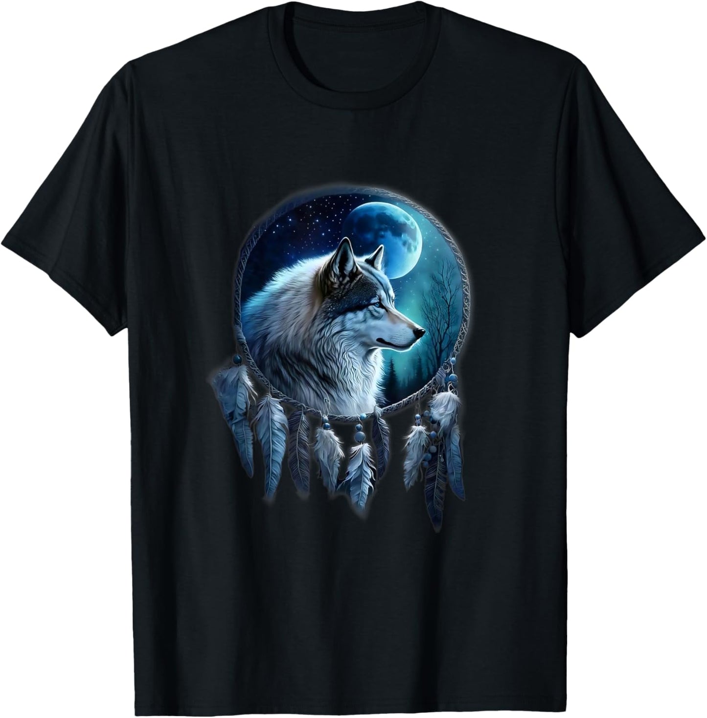 Love wolf Women Shirt wolf Lovers for kids and girls T-Shirt - T-Shirt | Black