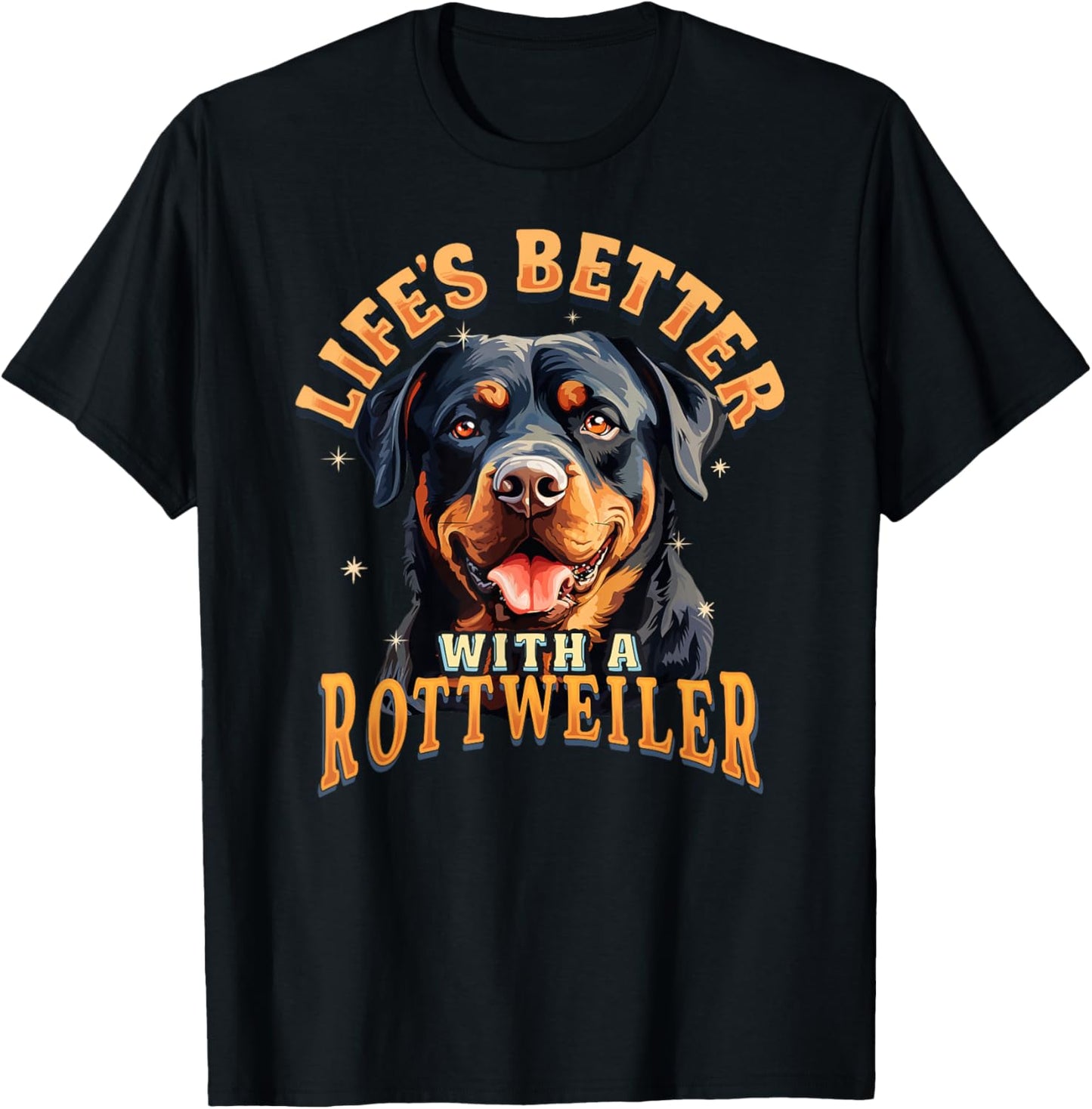 Rottweiler Dog Rott Mom Puppy Rottie Men Women T-Shirt - T-Shirt | Black
