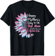 Happy mother's day to the best mom who lives in heaven T-Shirt - T-Shirt | Black