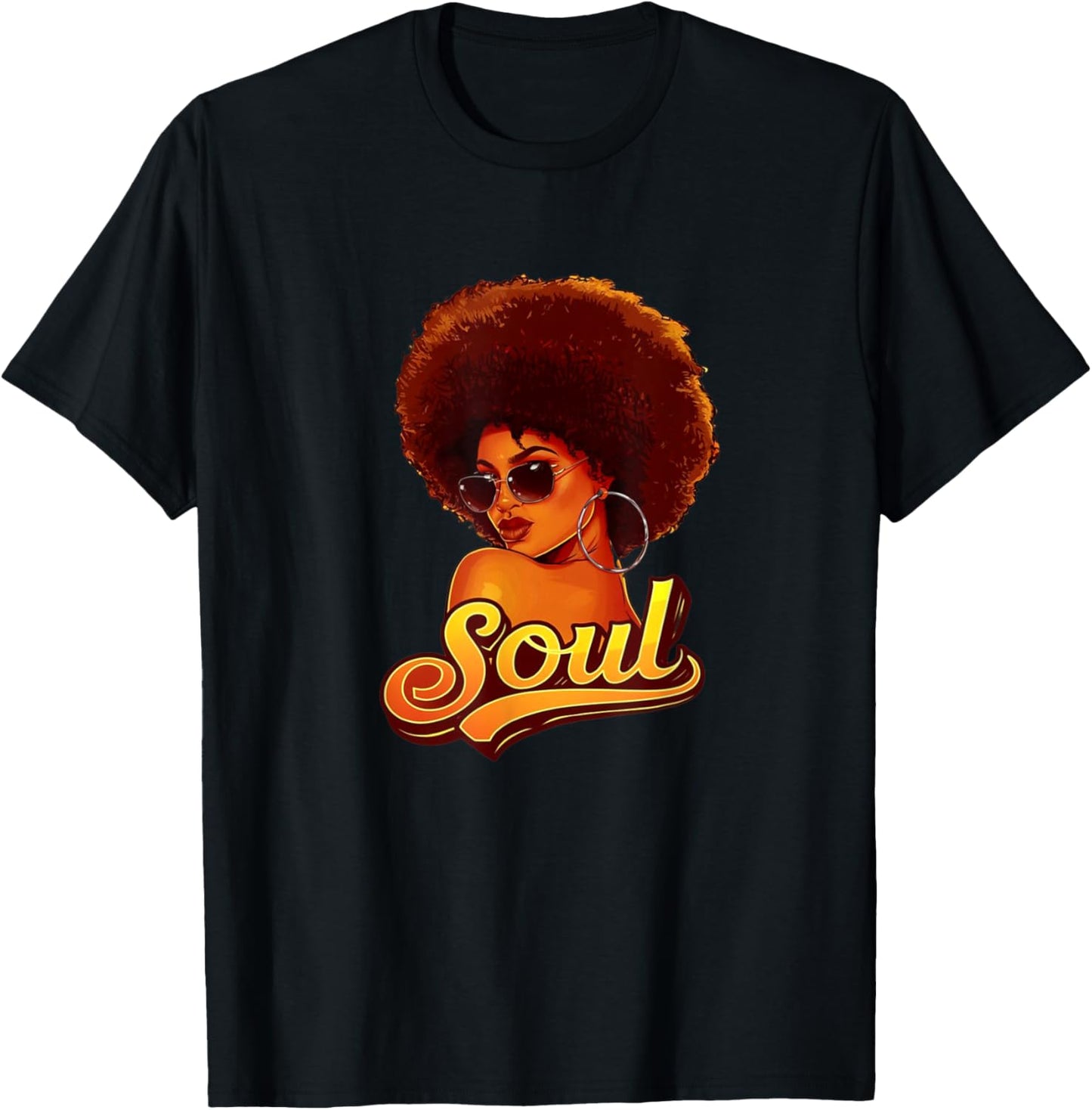 Vintage Funk Soul Music, Brotha, Sista Retro 60s 70s 80s T-Shirt - T-Shirt | Black