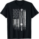 School Cafeteria Amrican Flag - Kitchen Tools Lunch Lady T-Shirt - T-Shirt | Black