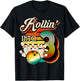 Rollin into Bowling 3 Year Old Retro Birthday 3rd Bday Party T-Shirt - T-Shirt | Black