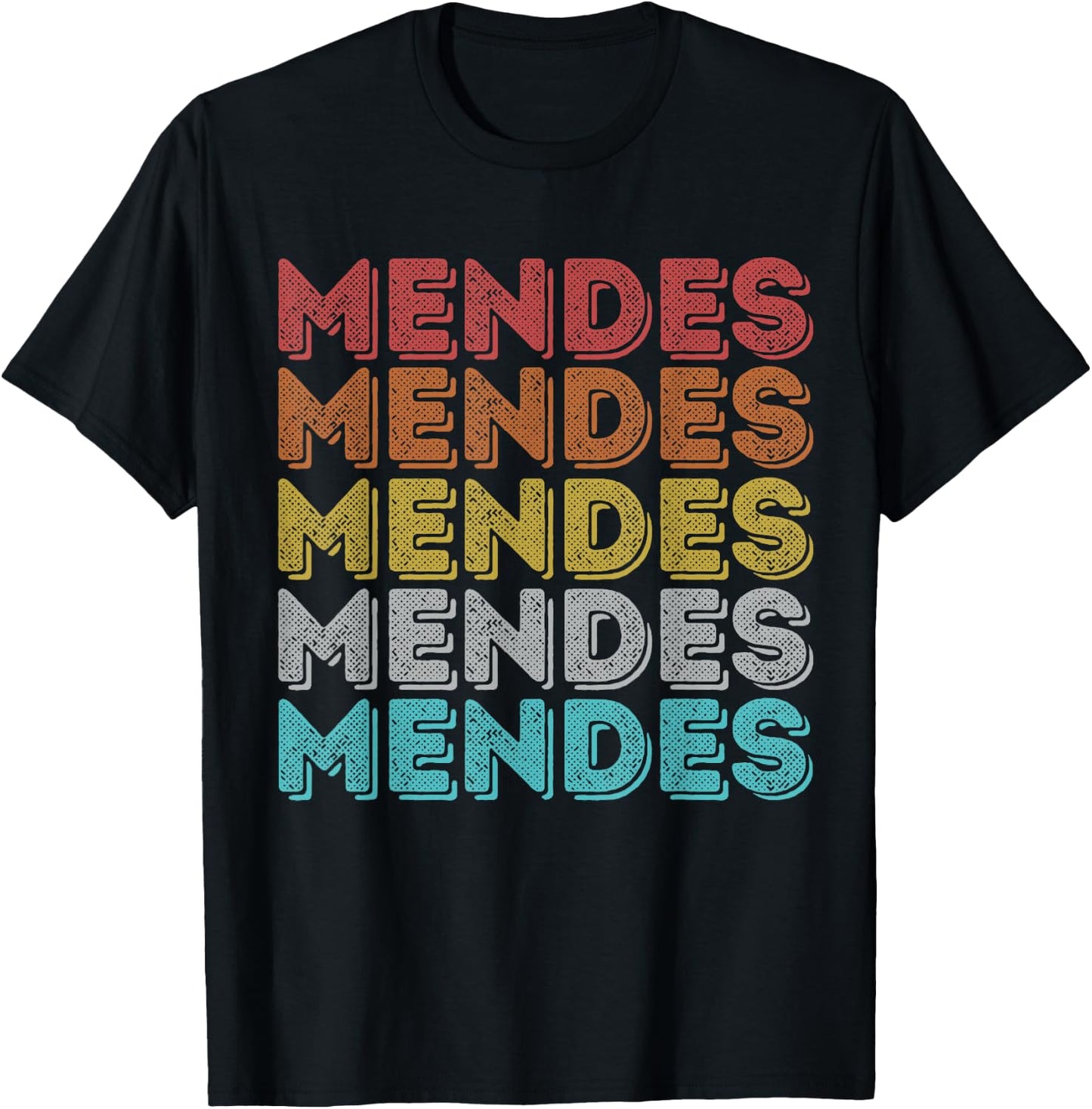 Vintage Retro Mendes T-Shirt - T-Shirt | Black