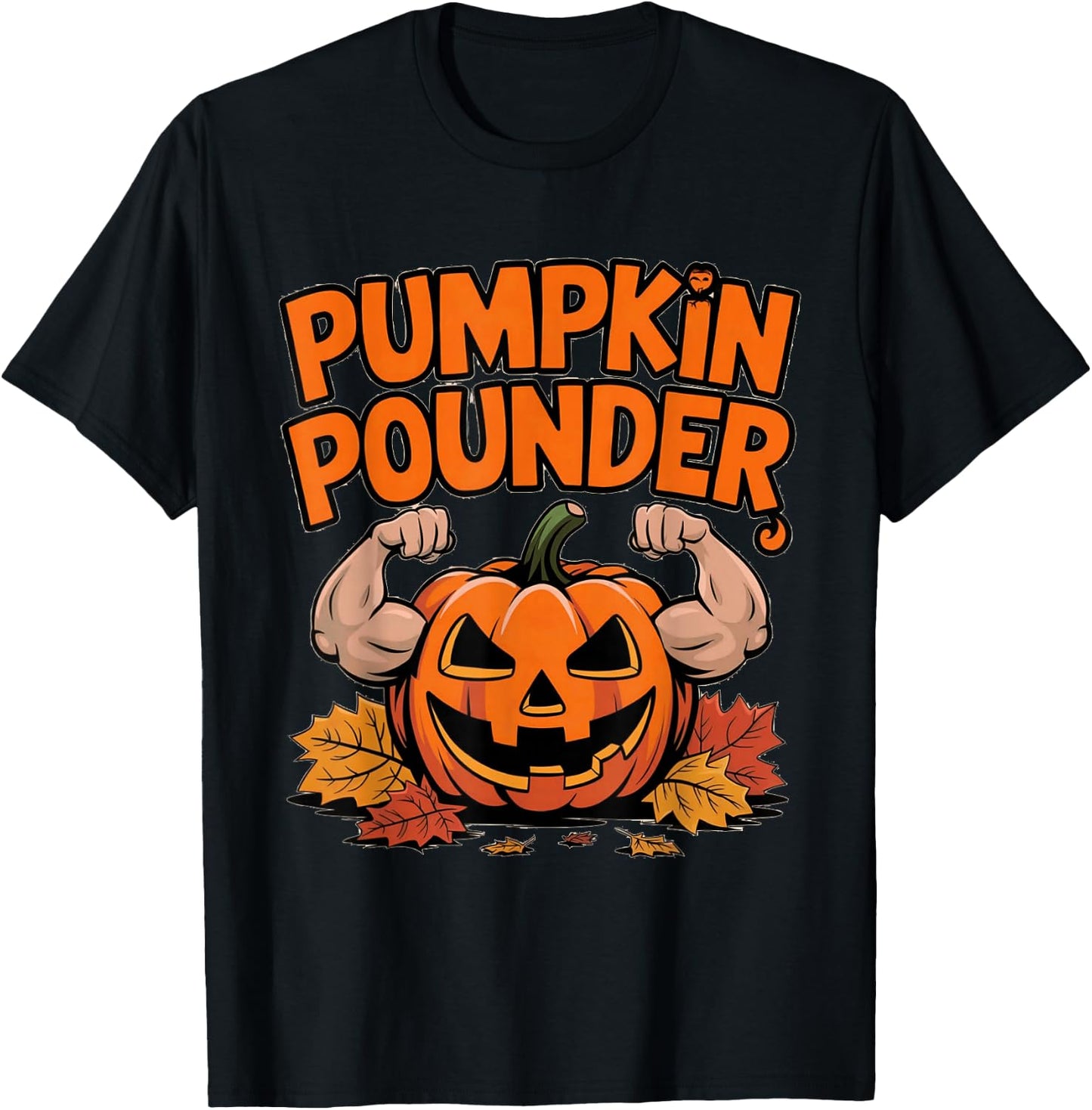 & Fall Flex Your Pumpkin T-Shirt - T-Shirt | Black