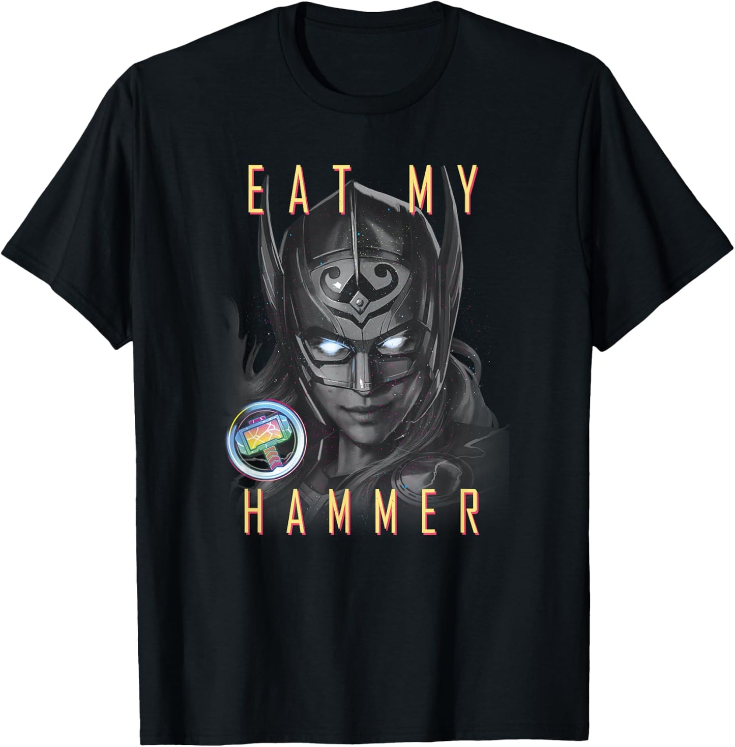 Marvel Thor: Love and Thunder Lady Thor Eat My Hammer T-Shirt - T-Shirt | Black