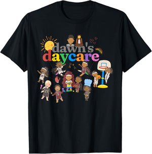 Funny Dawn's Daycare Basketball Cute Kids T-Shirt - T-Shirt | Black