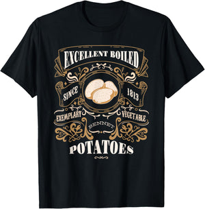 Excellent Boiled Potatoes Pride & Prejudice Jane Austen Meme T-Shirt - T-Shirt | Black