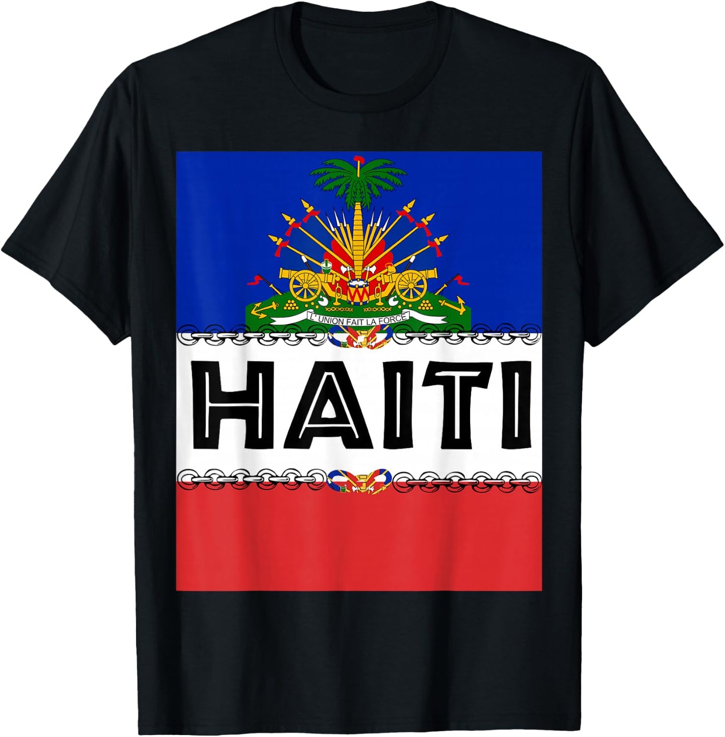 Haitian Pride for Haiti Flag Day Gift Ayiti Chains Zoe T-Shirt - T-Shirt | Black