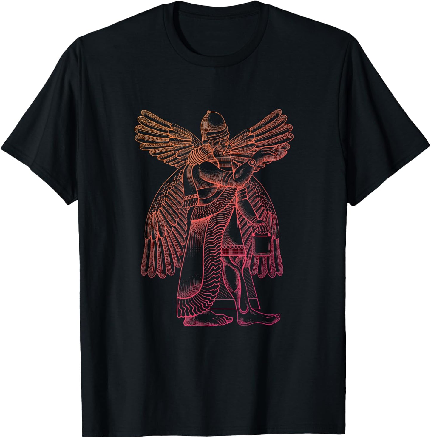 Enki Enlil - Ancient Sumerian Diety King Anunnaki Nibiru T-Shirt - T-Shirt | Black