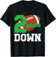 Kids 2nd Birthday Party Football Boy Two Year Old Football Player T-Shirt - T-Shirt | Black