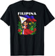 Philippines Flag Day Filipino Girl Filipina T-Shirt - T-Shirt | Black