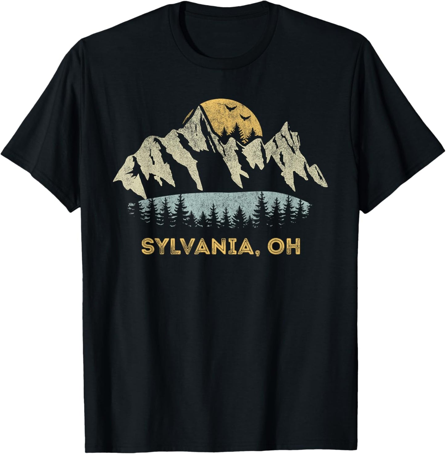 Sylvania Ohio Mountain Sunset Sunrise OH T-Shirt - T-Shirt | Black