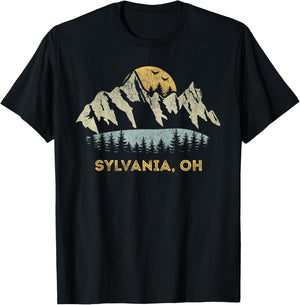 Sylvania Ohio Mountain Sunset Sunrise OH T-Shirt - T-Shirt | Black