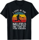 I live at the ballfield & visit my house sometimes Baseball T-Shirt - T-Shirt | Black